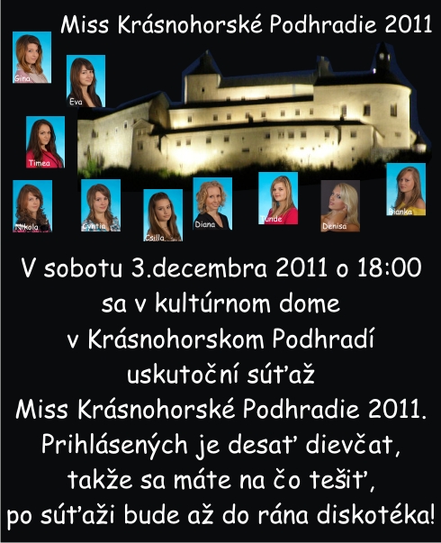 Miss Krásnohorské Podhradie 2011