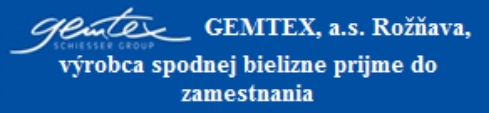Gemtex a.s. Rožňava